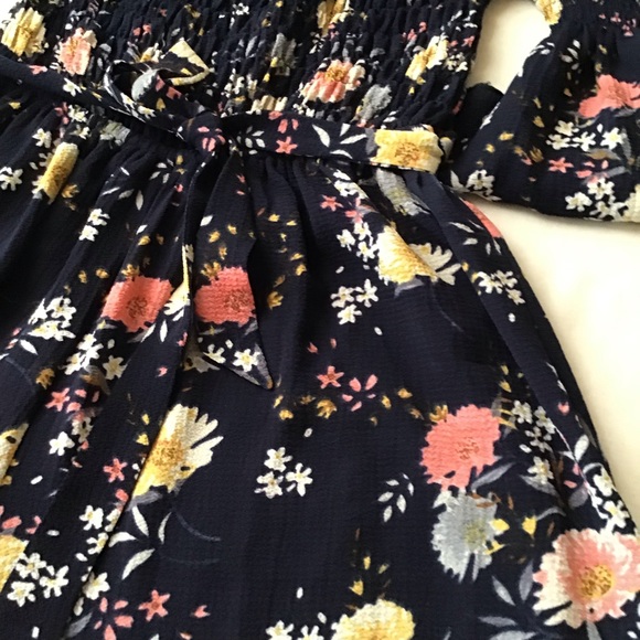 Smukke girl jumpsuit 3/4 bell sleeve flowered. - Picture 6 of 12